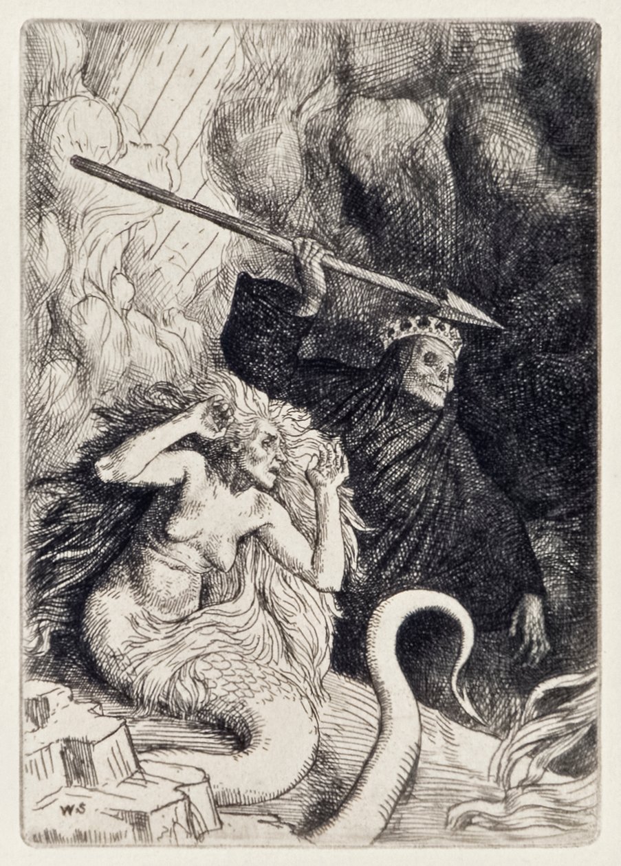 Sin and Death at the Gates of Hell from Paradise